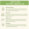 Tea Tree Essential Oil (Made in Australia) - Premium Quality for Skin, Hair & Aromatherapy