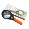 Hand Magnifying Glass 50 mm, Orange and Green