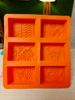 Silicone Soap Mold for Soap Making 3D 6 Forms Rectangle shape Soap mold