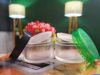 30gm-50gm Clear Plastic Storage Jars with Green and Black Lids