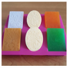 Individual Silicone Soap Mold for Soap Making 3D 6 Forms Oval Rectangle Soap Mould Handmade Craft Flowers