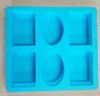 Individual Silicone Soap Mold for Soap Making 3D 6 Forms Oval Rectangle Soap Mold Handmade Craft Flowers