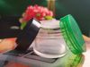 30gm-50gm Clear Plastic Storage Jars with Green and Black Lids