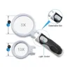 Interchangeable Magnifying Glass 2.5x, 5x & 16x With 2 LED Bulb