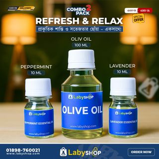 Refresh & Relaxing Oil Combo For skin & hair care combo