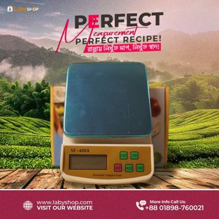 Electric Compact Kitchen Scale (Stainless Steel Plate) 1gm-10kg Capacity Model:SF-400A