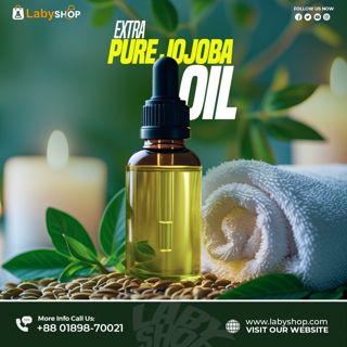 Extra Pure Jojoba Oil Cold press virgin oil- for Face, Hair, Skin & Body Moisturizing