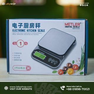 Rechargeable - Electronic Digital Weight Machine Kitchen Scale Model:- KS-01