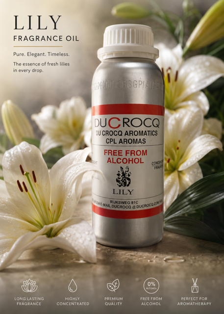 Lily Premium Fragrance Oil - Alcohol Free Concentrated Aromatic Essence