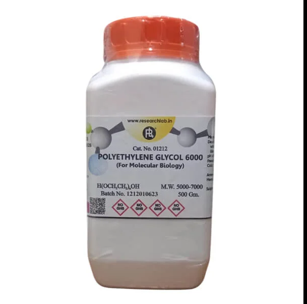 Polyethylene Glycol 6000 500g RL India