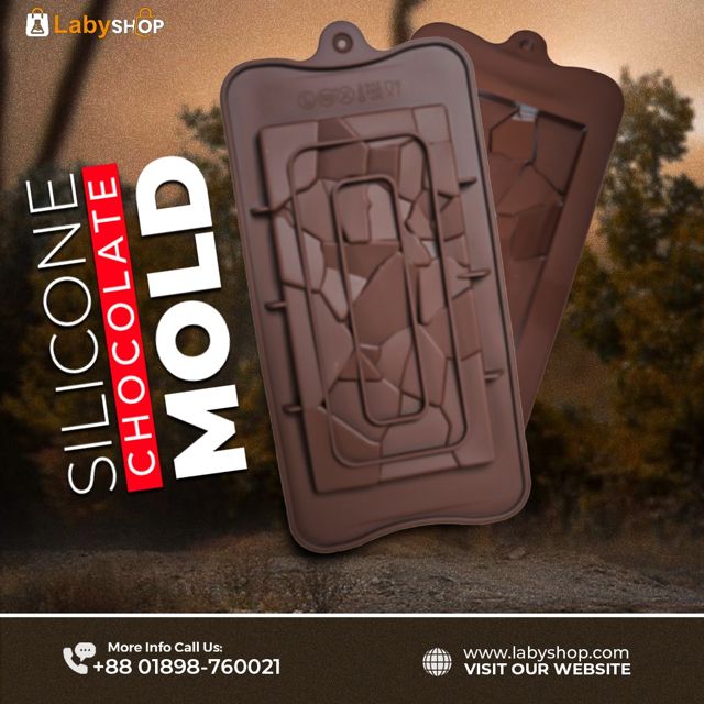 Shattered Glass Bar Chocolate Silicon Mould