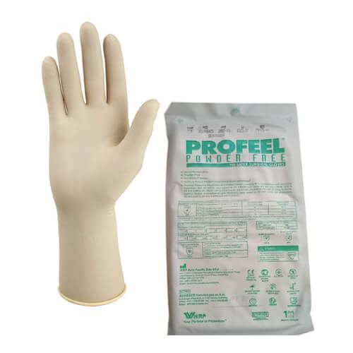Original Malaysian Profeel Powder Free Surgical Hand Gloves at affordable prices