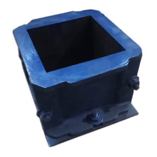 Cube Mould 100mmx100mmx100mm Black or Blue Color