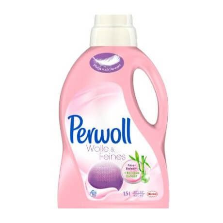 Perwoll Detergent Liquid (pink), 1.5 Liter Bottle Henkel, Germany