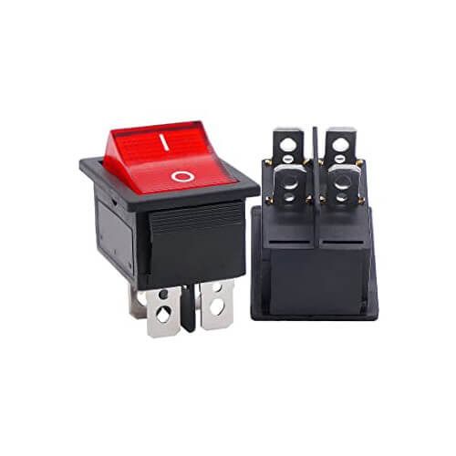 2 Pcs ON-OFF 4 Pin Rocker Switch 6A/10A AC 250V/125V