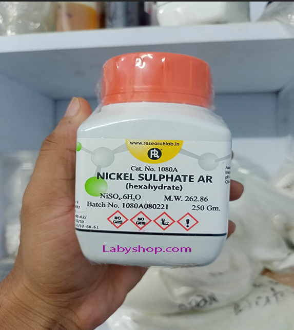 Nickel Sulphate Hexahydrate 250gm Research Lab, India