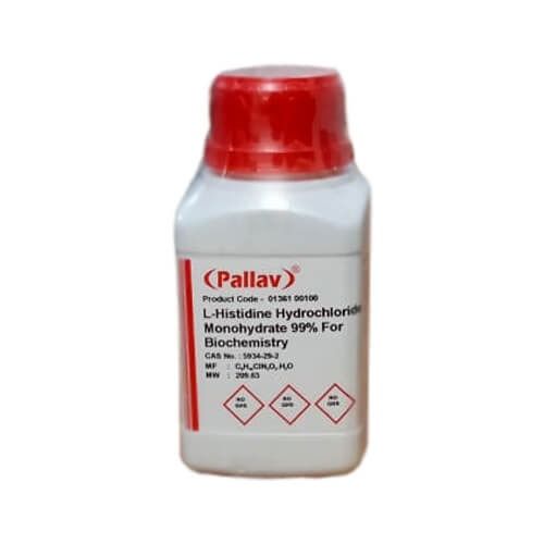 L-Histidine Monohydrochloride Monohydrate, 100gm Pallav India