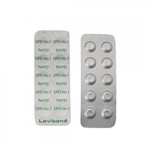 Lovibodn DPD No. 1 Tablet for Fast Water Testing 10 Pcs/Strip