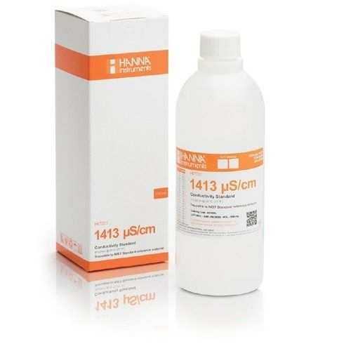 Hanna HI7031L 1413 µS/cm Conductivity Standard (500mL Bottle)