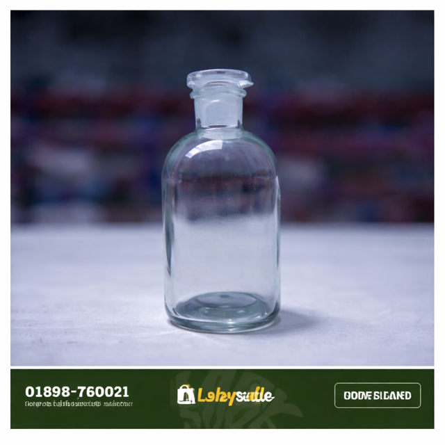 Glass Reagent Bottle wide neck bottle with Stopper