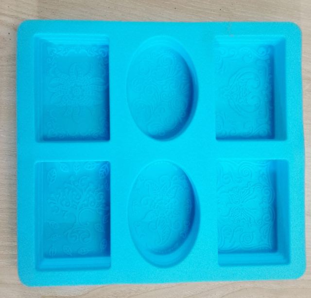 Individual Silicone Soap Mold for Soap Making 3D 6 Forms Oval Rectangle Soap Mold Handmade Craft Flowers