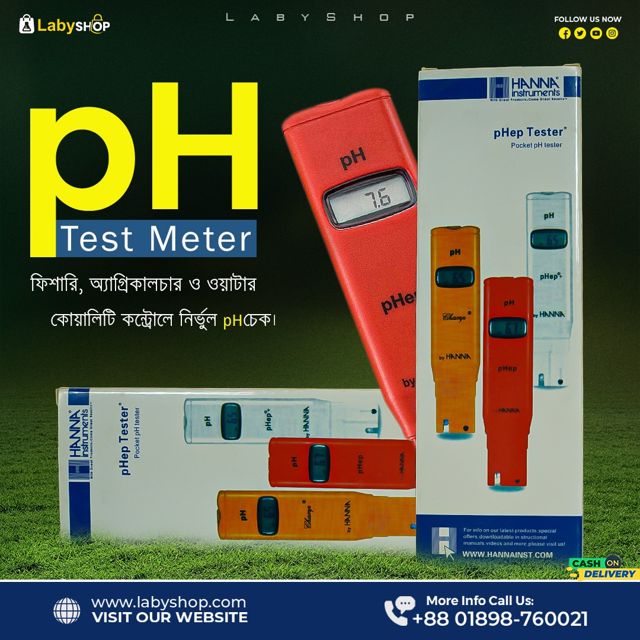 Pocket pH Meter Hanna for PH Testing