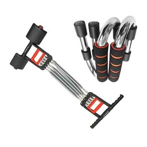 Chest Pull and Push Up Bars Combo Pack
