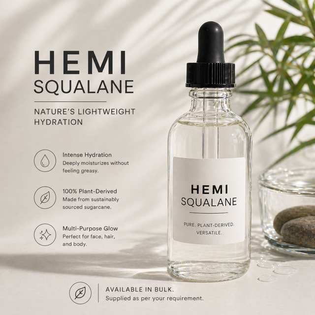 Hemisqualane Oil for Cosmetic making