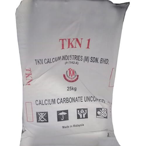 Calcium Carbonate Powder, CACO3 TKN-1, 25Kg Bag